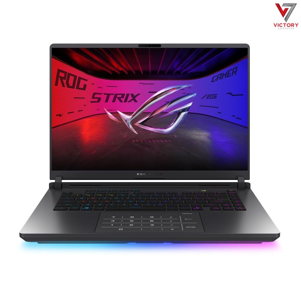 ASUS-ROG-Strix-G16-Intel-Core-Ultra-9-275HX.jpg ASUS ROG Strix G16 G615LR-S5328 Gaming laptop Intel Core Ultra 9-275HX 32GB RAM 1TB SSD Nvidia Geforce RTX 5070 Ti 12GB Graphics 16" inch 240Hz ENG Keyboard ROG Impact Gaming Mouse ROG Backpack DOS Eclipse Gray 90NR0LR1-M00EB0 - Image 1