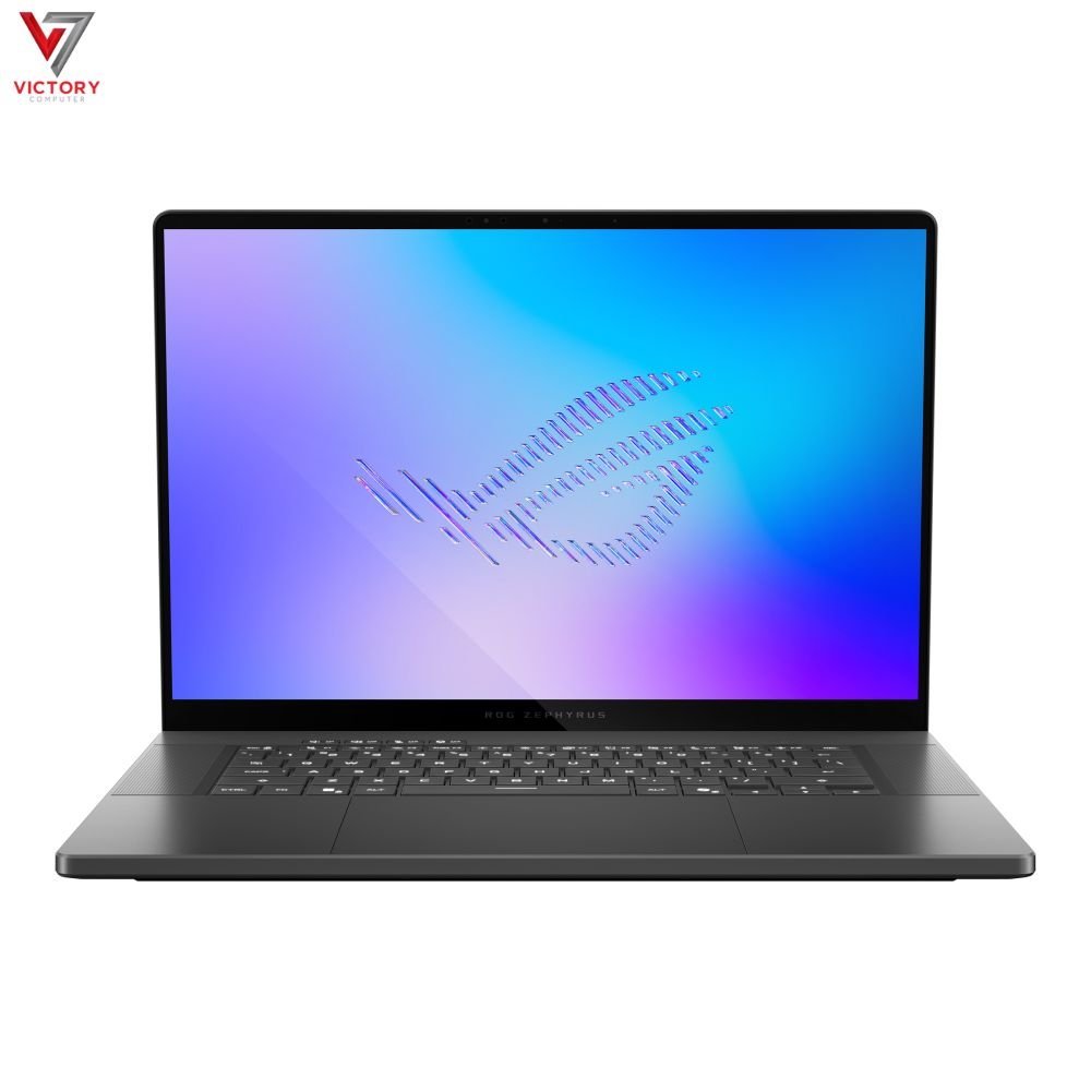 ASUS-ROG-Zephyrus-G16-Gaming-Laptop-Intel-Core-Ultra-9-285H.jpg ASUS ROG Zephyrus G16 Gaming Laptop Intel Core Ultra 9-285H Processor 64GB RAM DDR5 1TB SSD NVMe Nvidia GeForce RTX 5090 24GB Graphics 16" 2.5K OLED 240Hz Display 1-Zone RGB Backlit Keyboard DOS Eclipse Grey 90NR0M65-M004W0 - Image 1