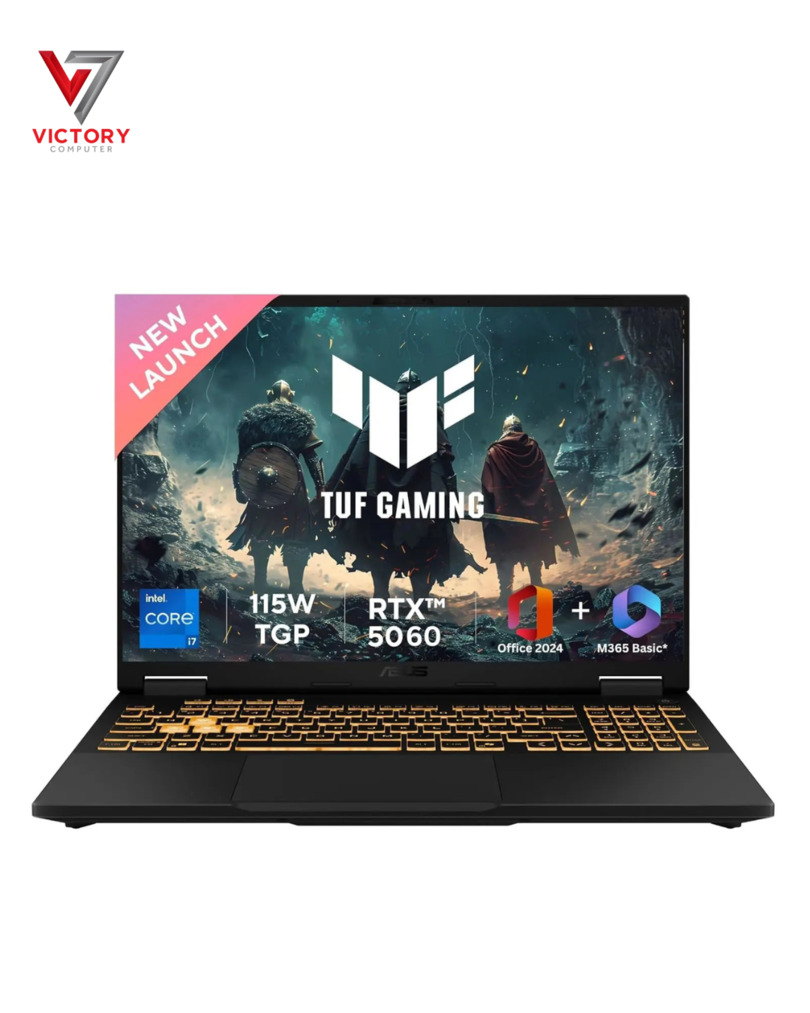 Asus-Tuf.VictoryComputers.pk_-1.png Asus TUF F1614th Gen Core i7-14650HX, 32GB DDR5, 1TB SSD, NVIDIA RTX 5060 8GB Graphics, 16.1" FHD+ IPS 165Hz - Image 1