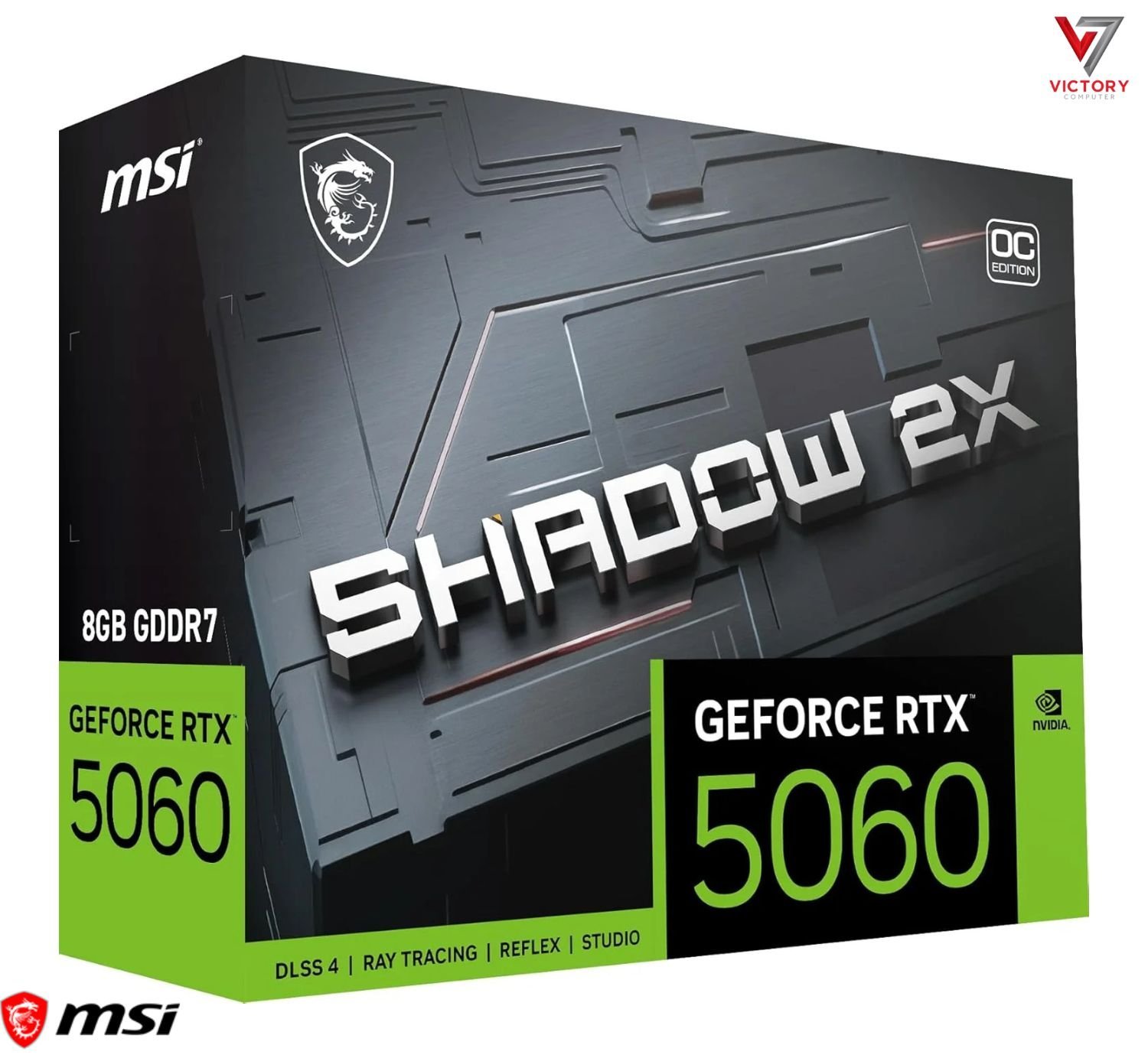 MSI-GeForce-RTX-5060-SHADOW.jpg MSI GeForce RTX 5060 SHADOW 2X 8G OC Graphics Card - Image 1