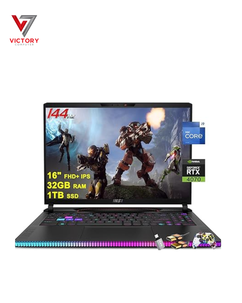 MSIRAIDER.VictoryComputer.pk_.png MSI Raider GE68HX Gaming Laptop 16" FHD+ IPS 144Hz Intel 24-core i9-14900HX 32GB RAM 1TB SSD GeForce RTX 4070 - Image 1