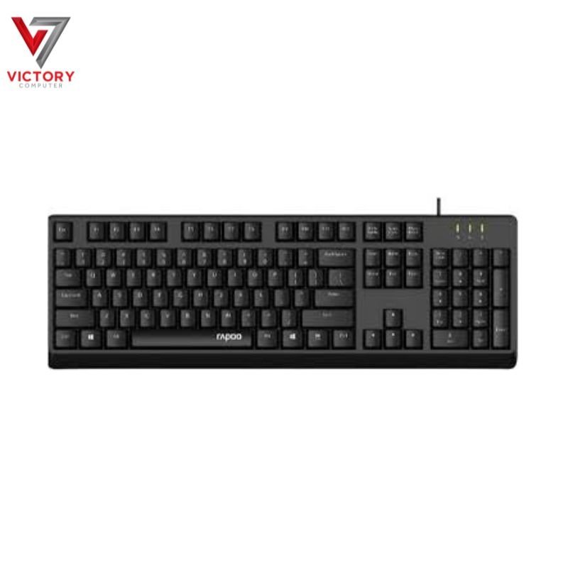 Rapoo-NK1900-Keyboard-Black.jpg Rapoo NK1900 USB Wired Keyboard Black - Image 1